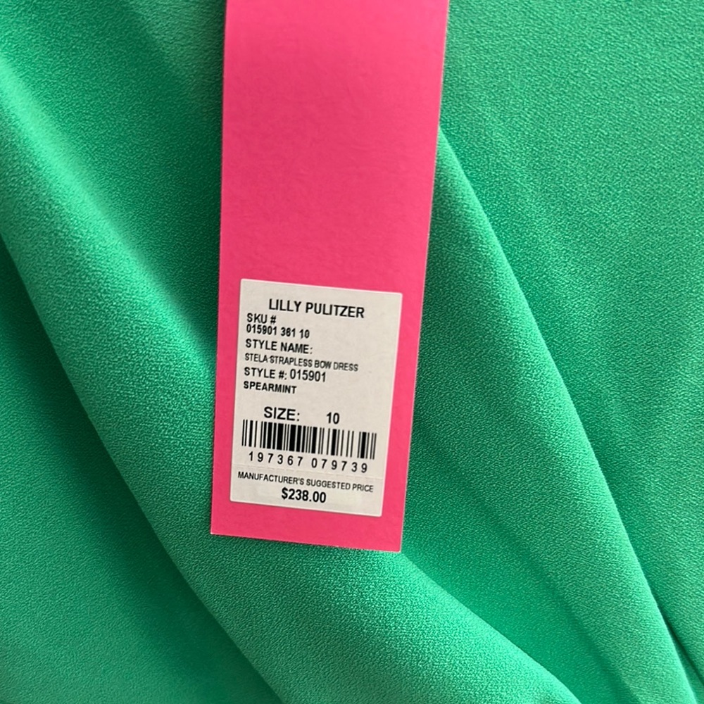 Lilly Pulitzer Green strapless Dress - Picture 2 of 2